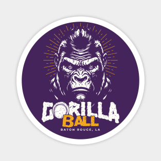 Old School Gorilla Ball // Vintage Gorilla Baseball Player // 90s Nostalgia Magnet